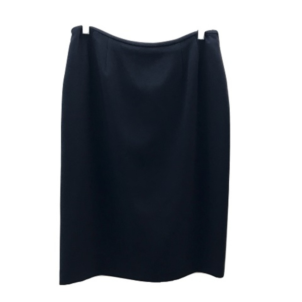 Albert Nipon Navy Pencil Skirt